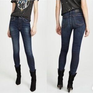 R13 Skinny High Rise Jeans Dark Indigo Made in Italy Women’s 29